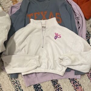 Roller rabbit cropped quarter zip!